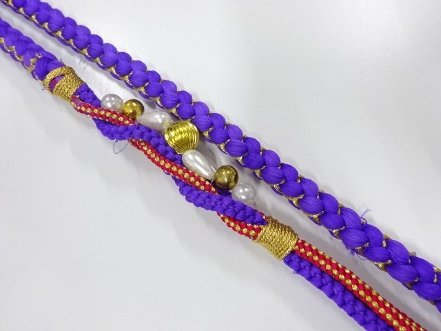 JAPANESE KIMONO / FOR FURISODE HAND-TIED OBIJIME